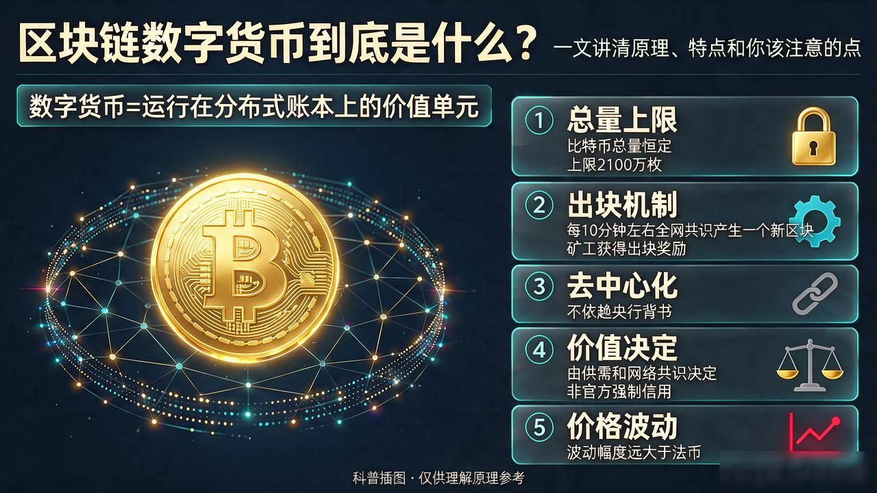 区块链数字货币到底是什么？一文讲清原理、特点和你该注意的点