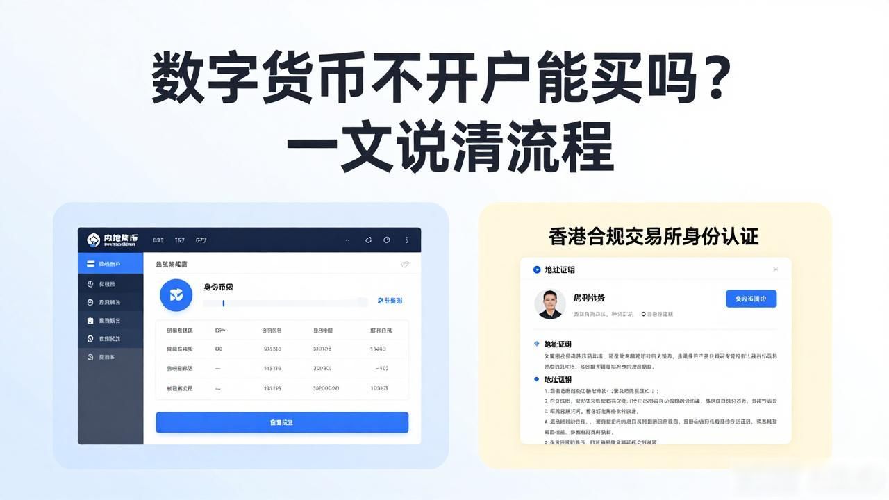 数字货币不开户能买吗？一文说清流程