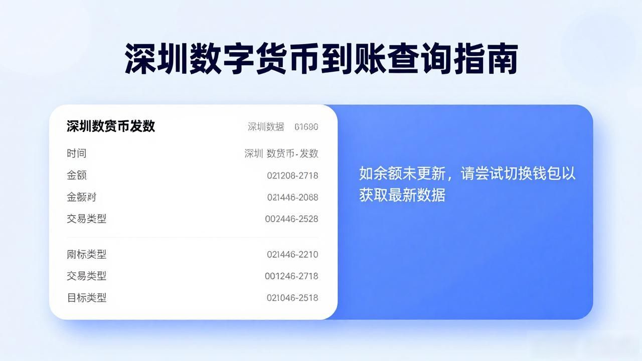深圳数字货币到账查询指南