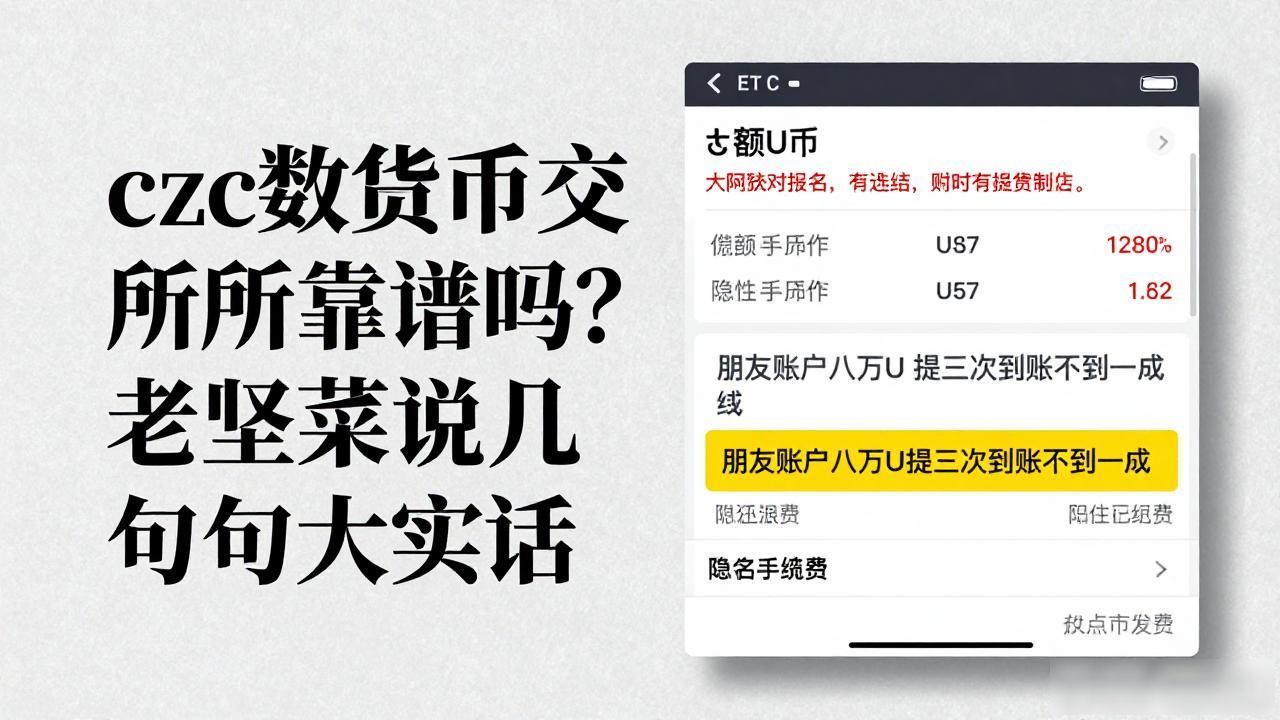 czc数字货币交易所靠谱吗？老韭菜说几句大实话