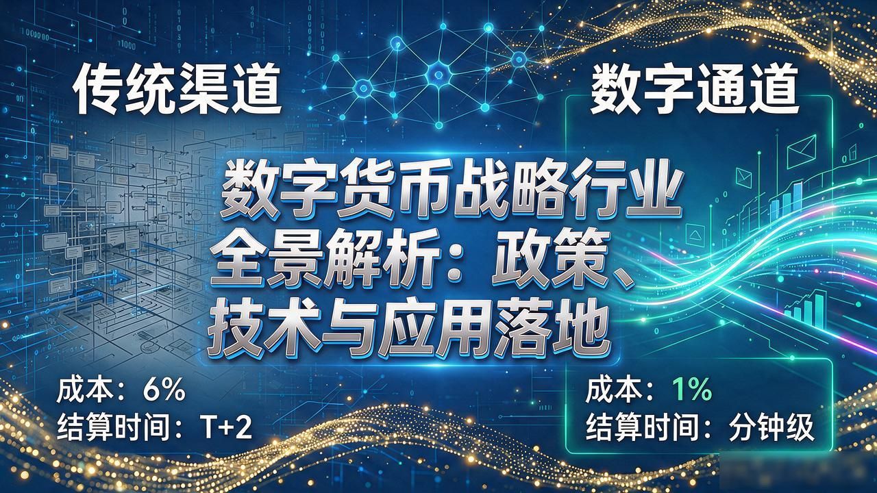 数字货币战略行业全景解析：政策、技术与应用落地