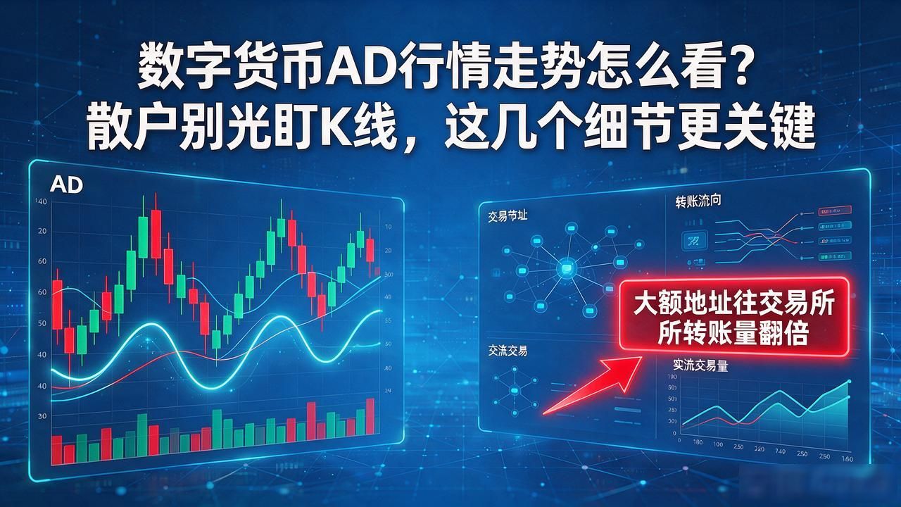 数字货币AD行情走势怎么看？散户别光盯K线，这几个细节更关键
