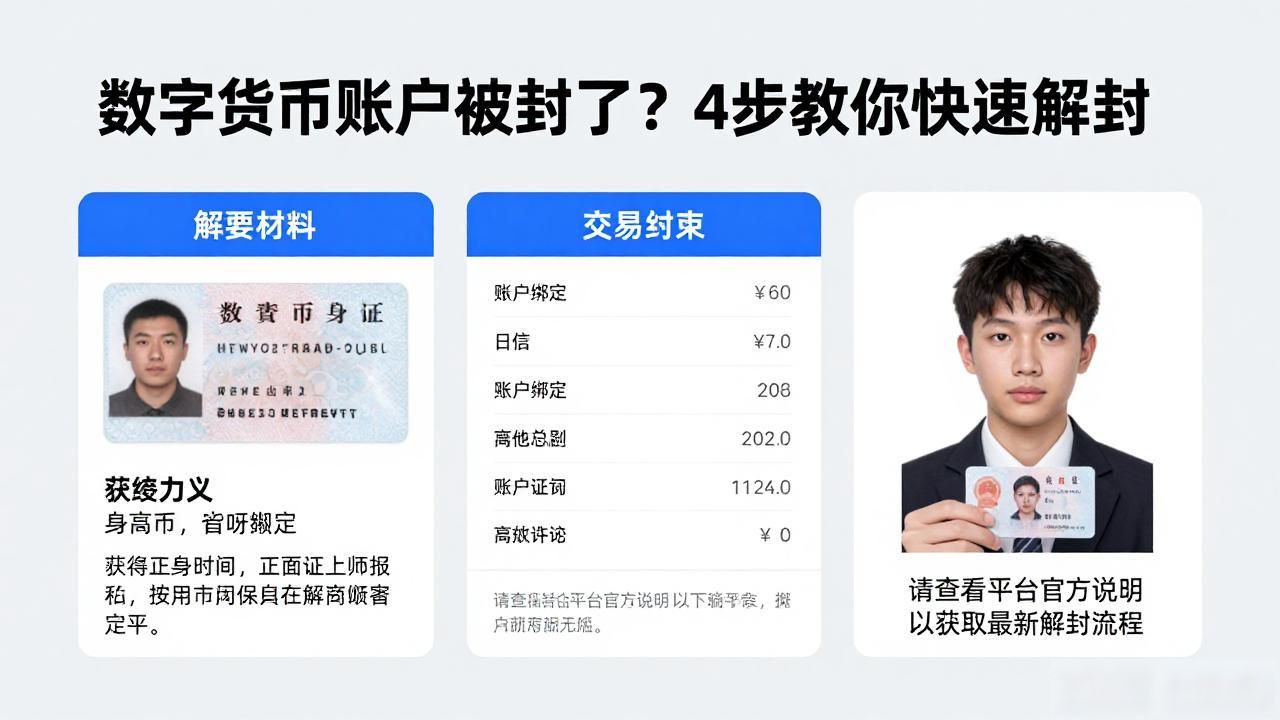 数字货币如何解封_数字货币账户冻结原因及解决方法_数字货币账户冻结解封流程