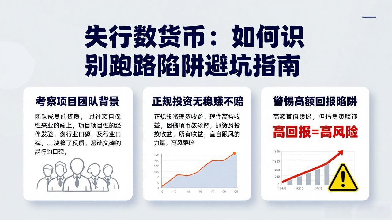 失行数字货币：如何识别跑路陷阱避坑指南