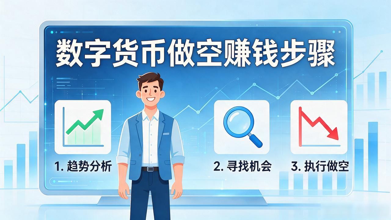 数字货币做空赚钱步骤，看懂少走弯路