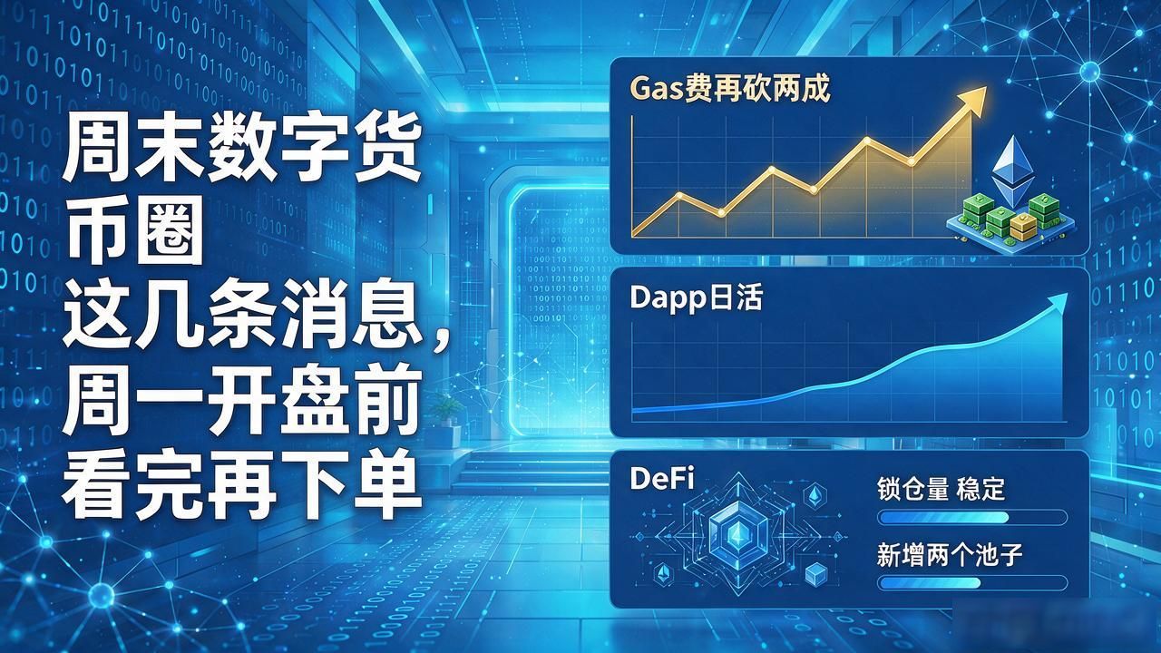 以太坊Gas费降低利好解读_比特币周末震荡行情分析_周末数字货币消息