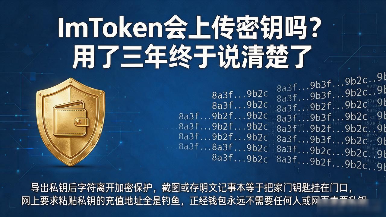 ImToken本地非托管钱包助记词私钥安全_ImToken助记词派生BIP39标准加密存储_Imtoken会上传密钥吗