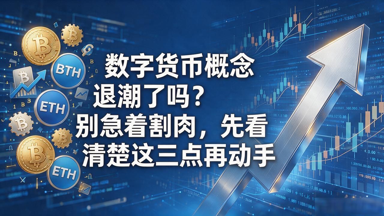 数字货币概念退潮了吗？别急着割肉，先看清楚这三点再动手