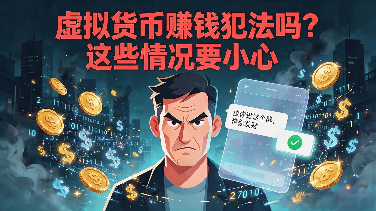 虚拟货币赚钱犯法吗？这些情况要小心