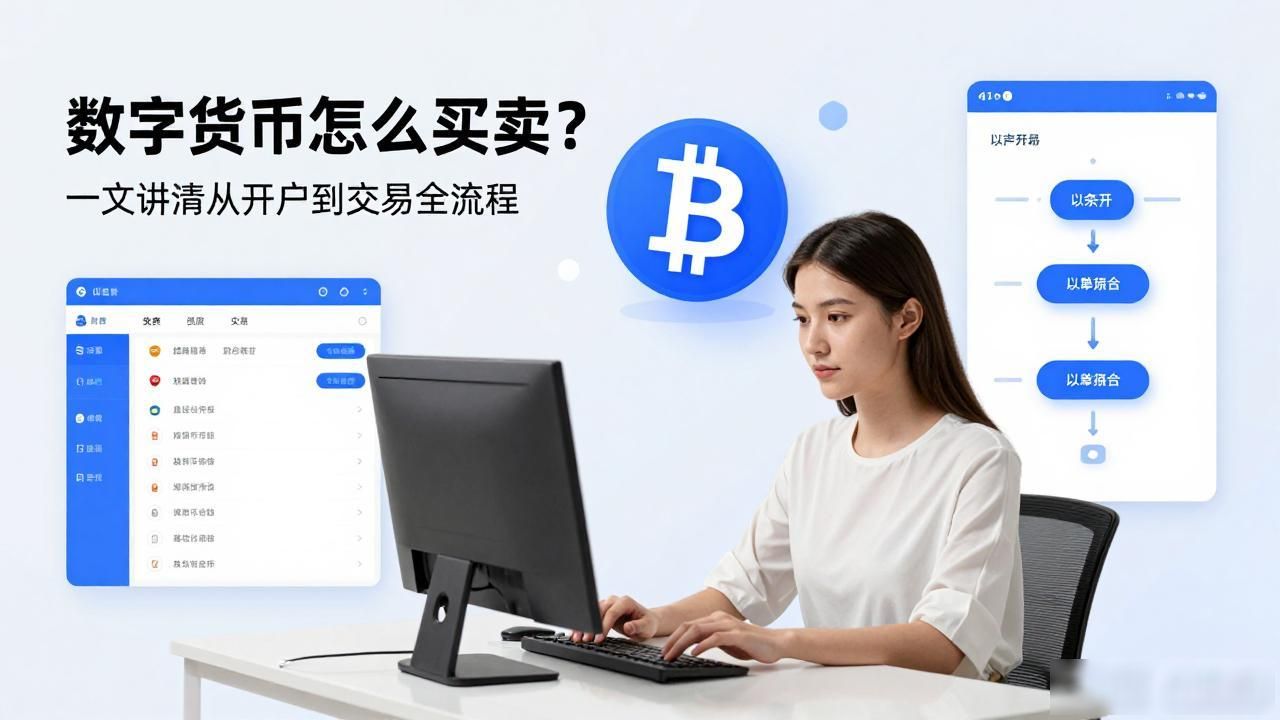 数字货币怎么买卖？一文讲清从开户到交易全流程