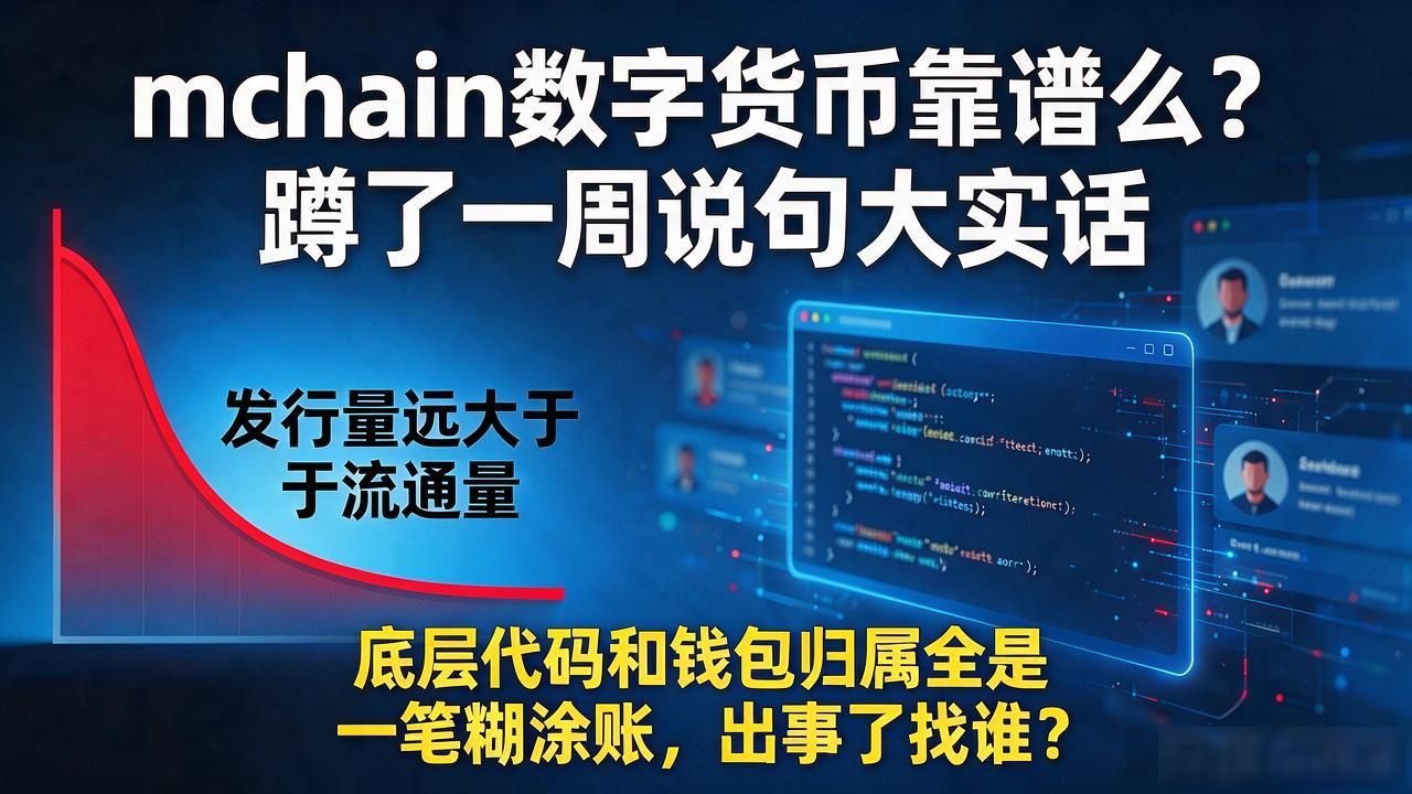 mchain数字货币靠谱么？蹲了一周说句大实话