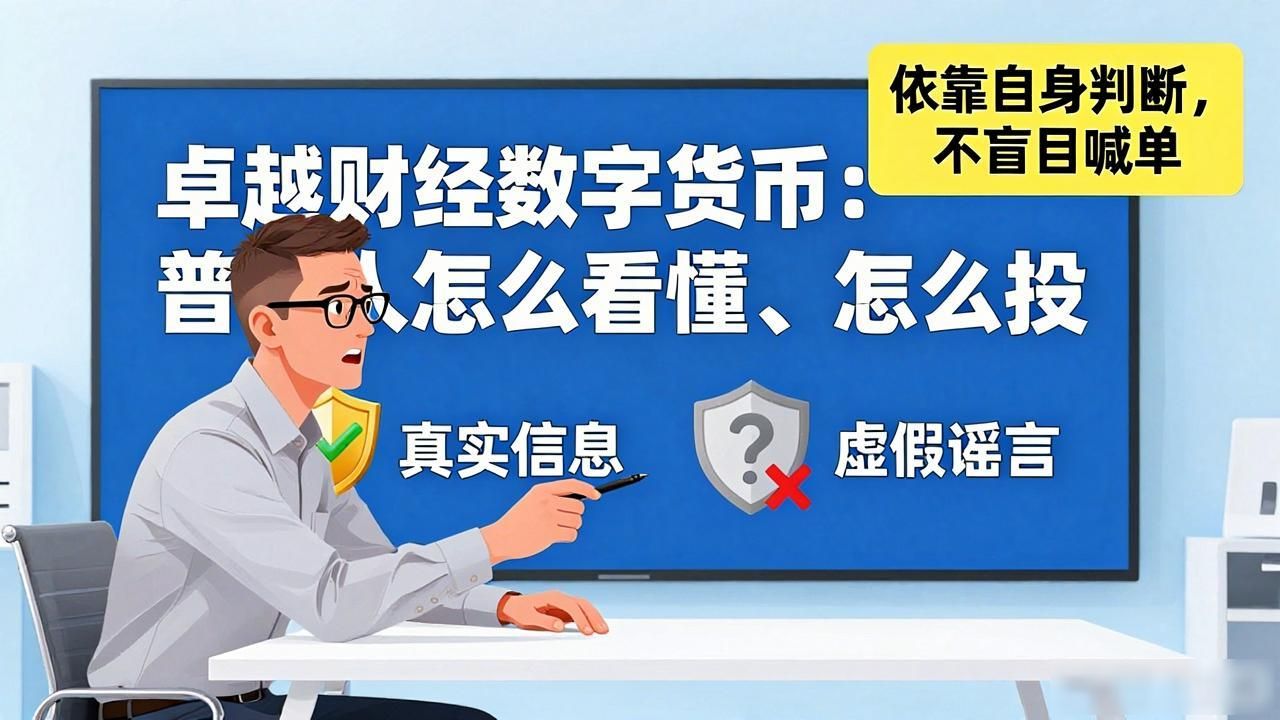 卓越财经数字货币：普通人怎么看懂、怎么投