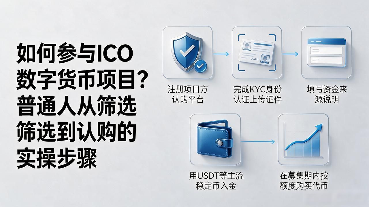如何参与ICO数字货币项目？普通人从筛选到认购的实操步骤