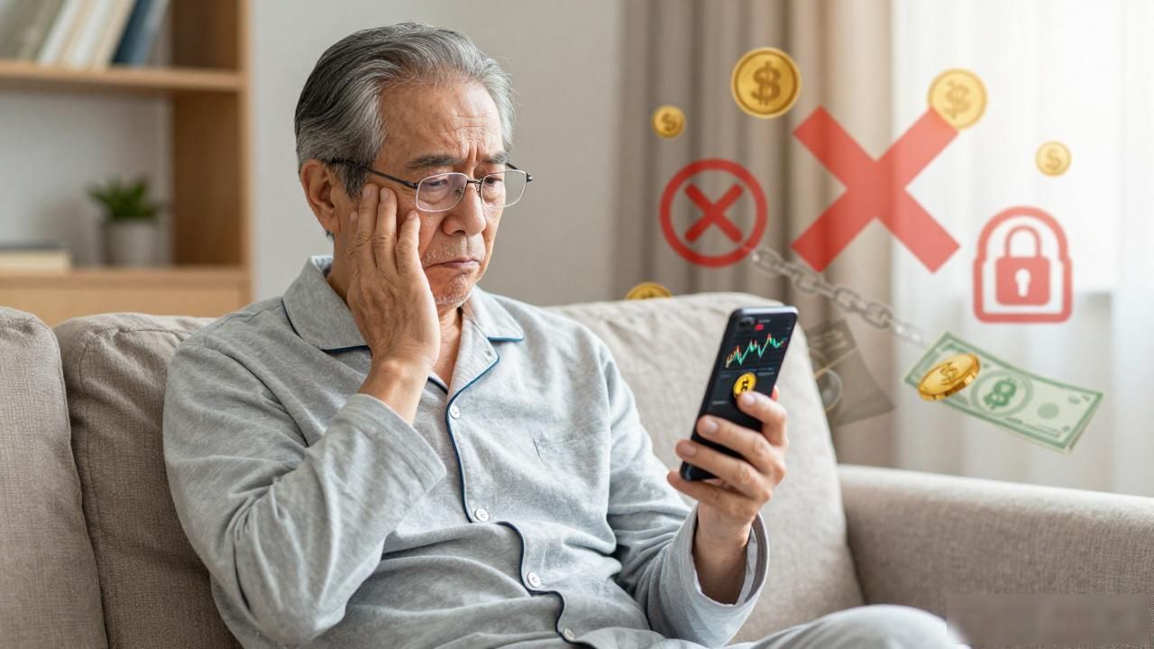 老年人短视频理财教育_老人玩区块链视频_银发族区块链数字货币投资风险