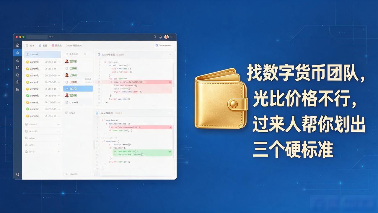数字货币研发小组评估_区块链团队筛选标准_找数字货币团队