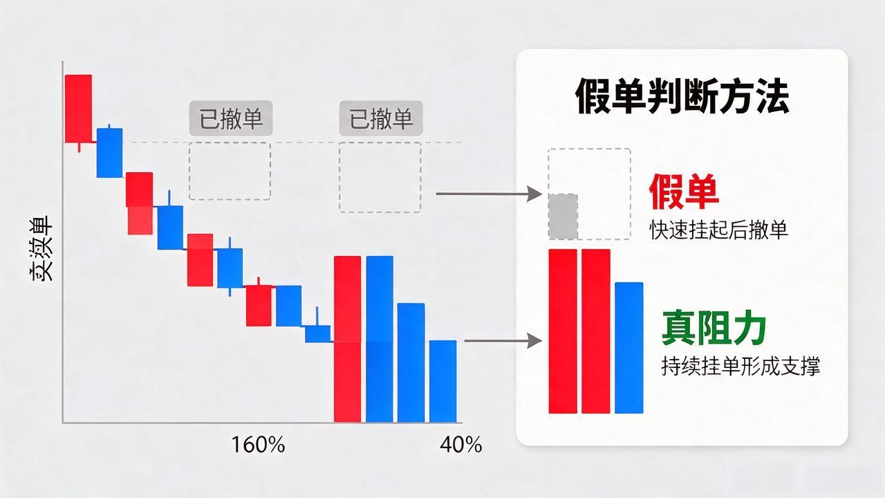 深度图挂单分析_假单识别_数字货币如何看深度图