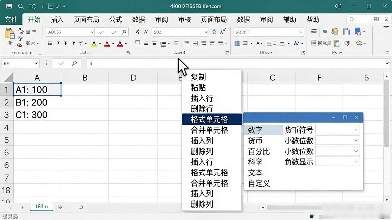 Excel表格怎么把数字换成货币形式：财务老会计的3步速成法