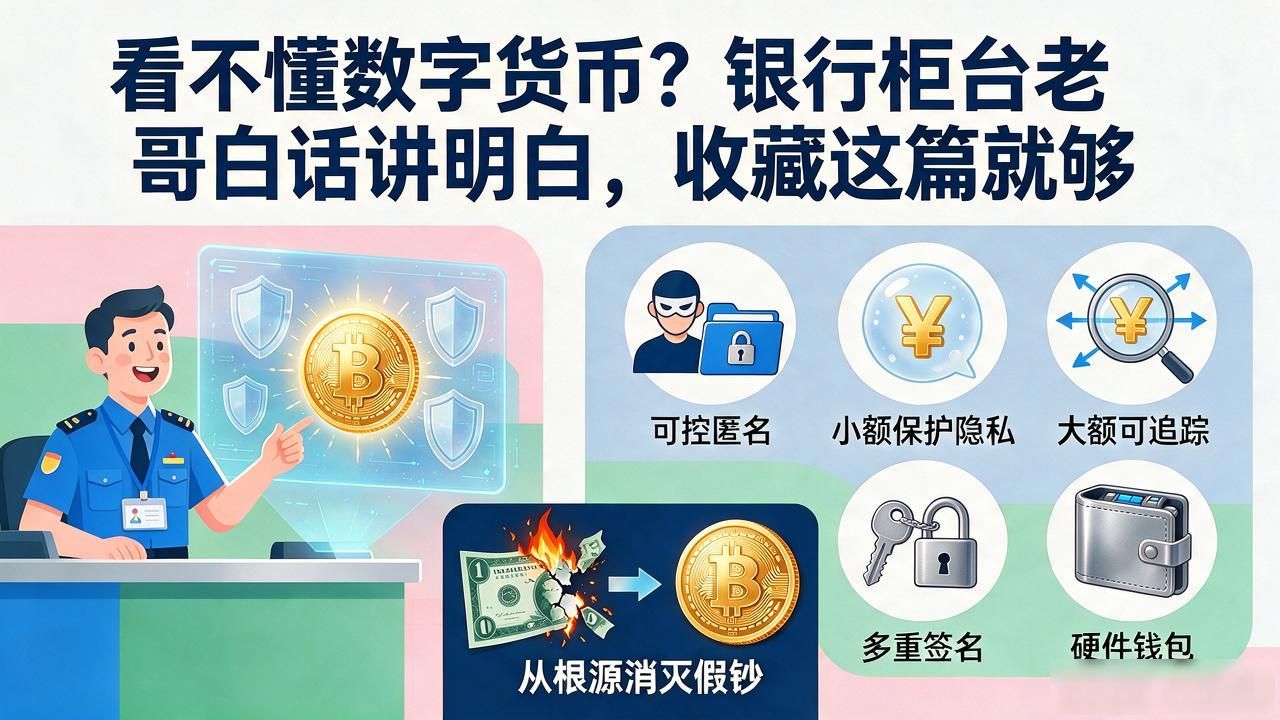 看不懂数字货币？银行柜台老哥白话讲明白，收藏这篇就够
