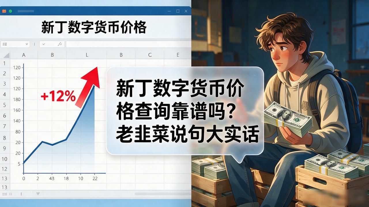 新丁数字货币价格查询靠谱吗？老韭菜说句大实话