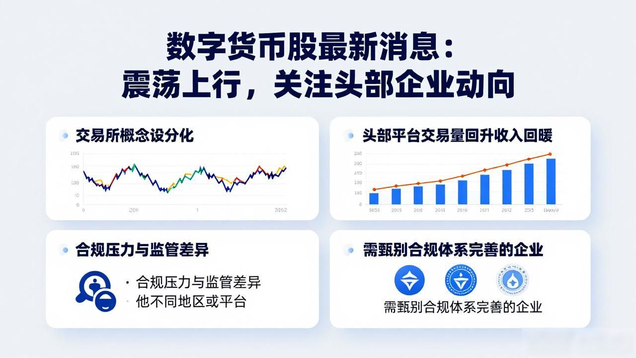 数字货币股最新消息：震荡上行，关注头部企业动向