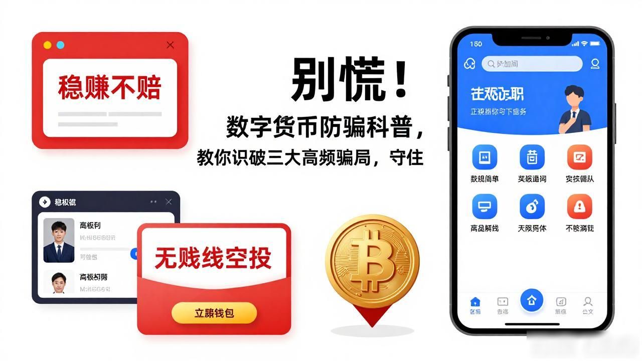 别慌！数字货币防骗科普，教你识破三大高频骗局，守住钱包