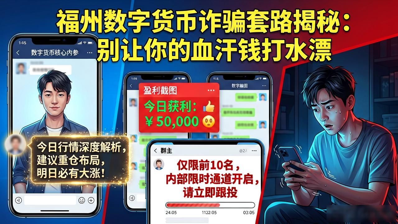 福州数字货币诈骗套路揭秘：别让你的血汗钱打水漂