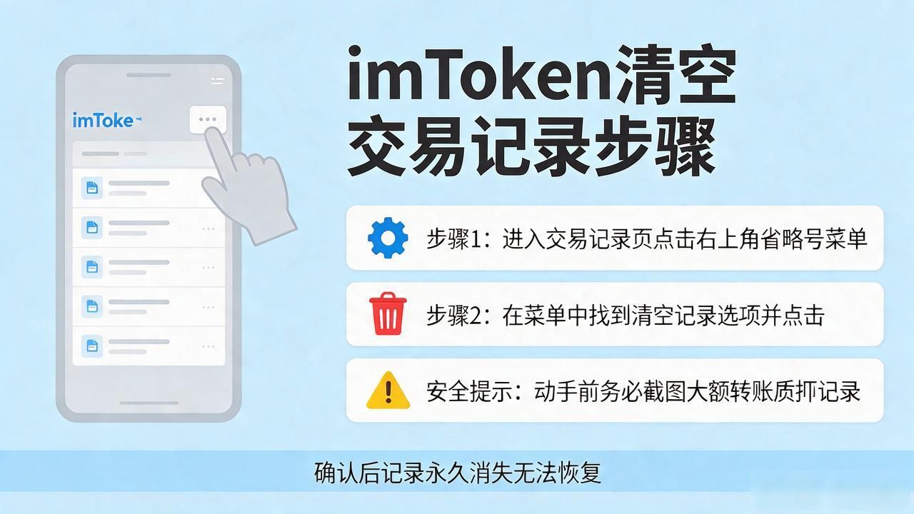 imtoken交易记录清空教程_imtoken批量删除交易记录方法_imtoken如何删除交易记录