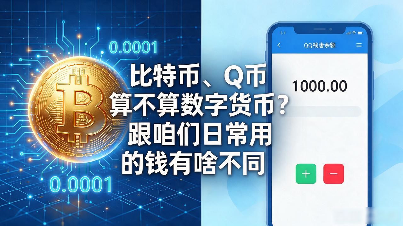 比特币q币数字货币_去中心化数字货币与平台虚拟货币对比_比特币和Q币的区别是什么