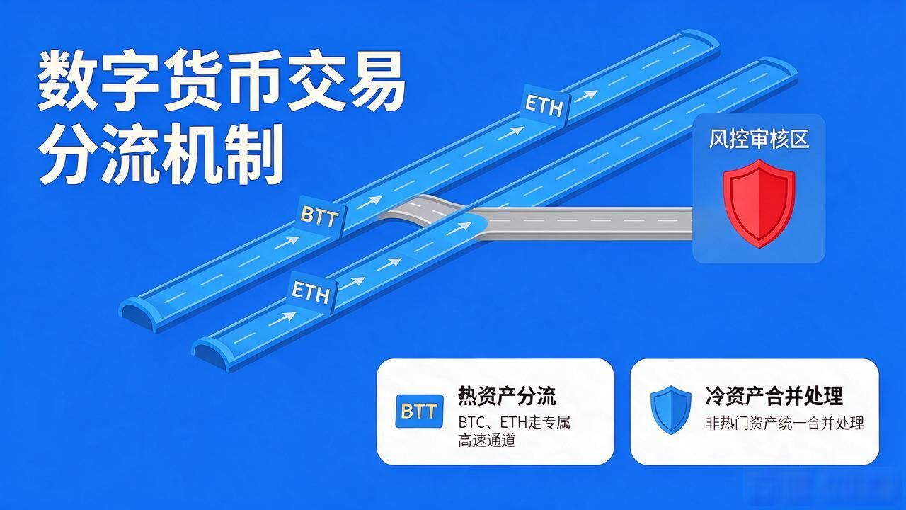 数字货币交易分流是什么？交易所不卡顿不拥堵的核心机制