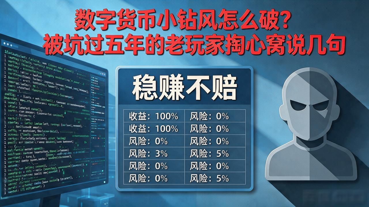 数字货币小钻风怎么破？被坑过五年的老玩家掏心窝说几句