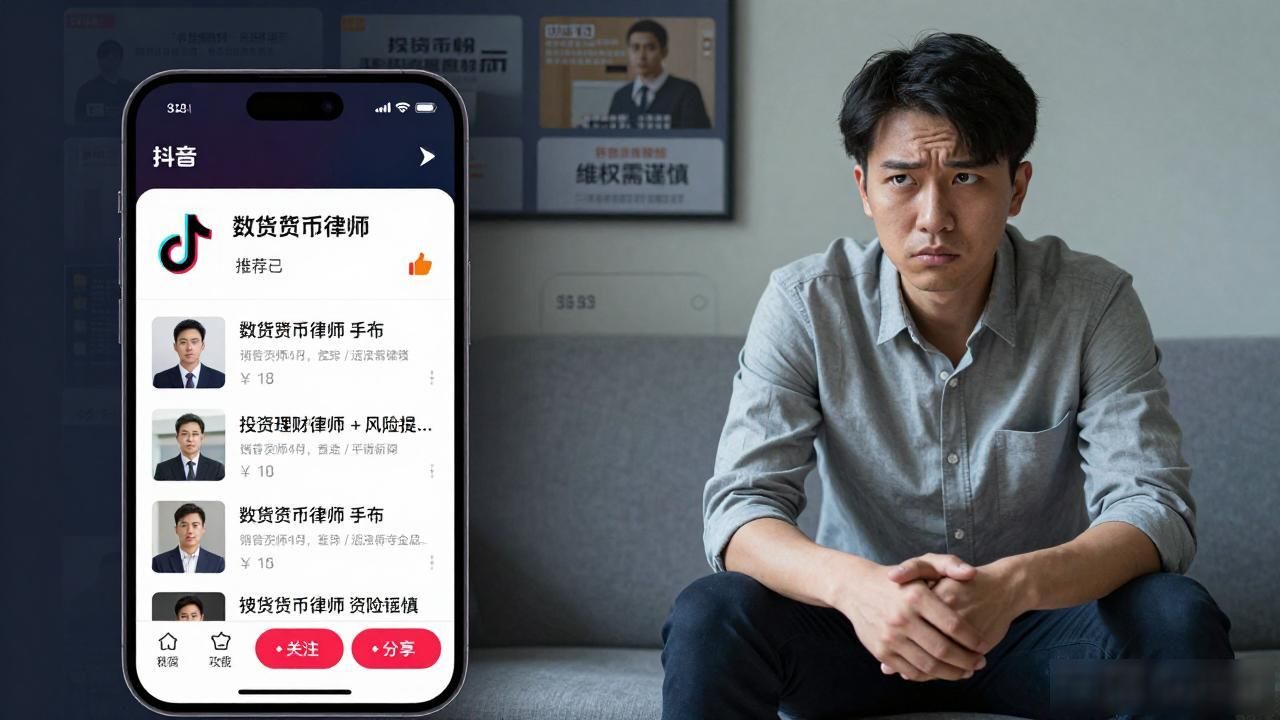 抖音推荐数字货币律师，帮你维权要谨慎