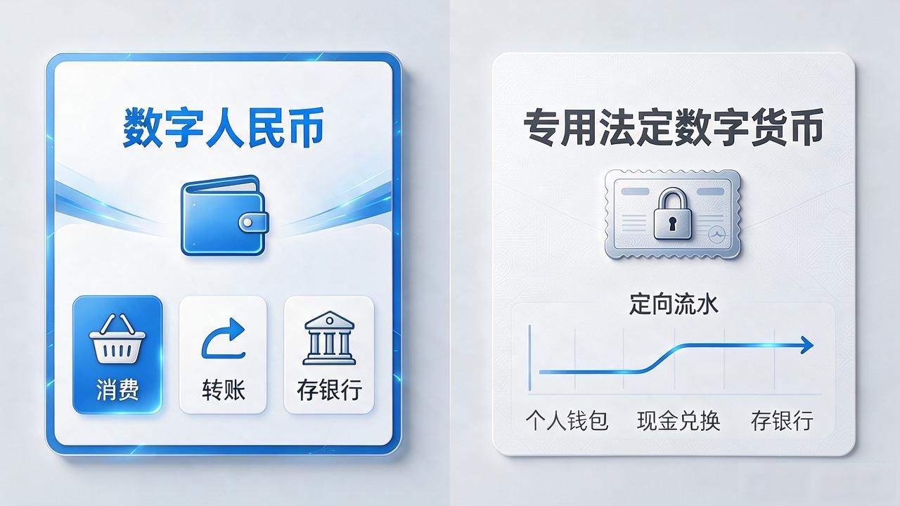 专用法定数字货币不是数字人民币的翻版，它只给特定场景用