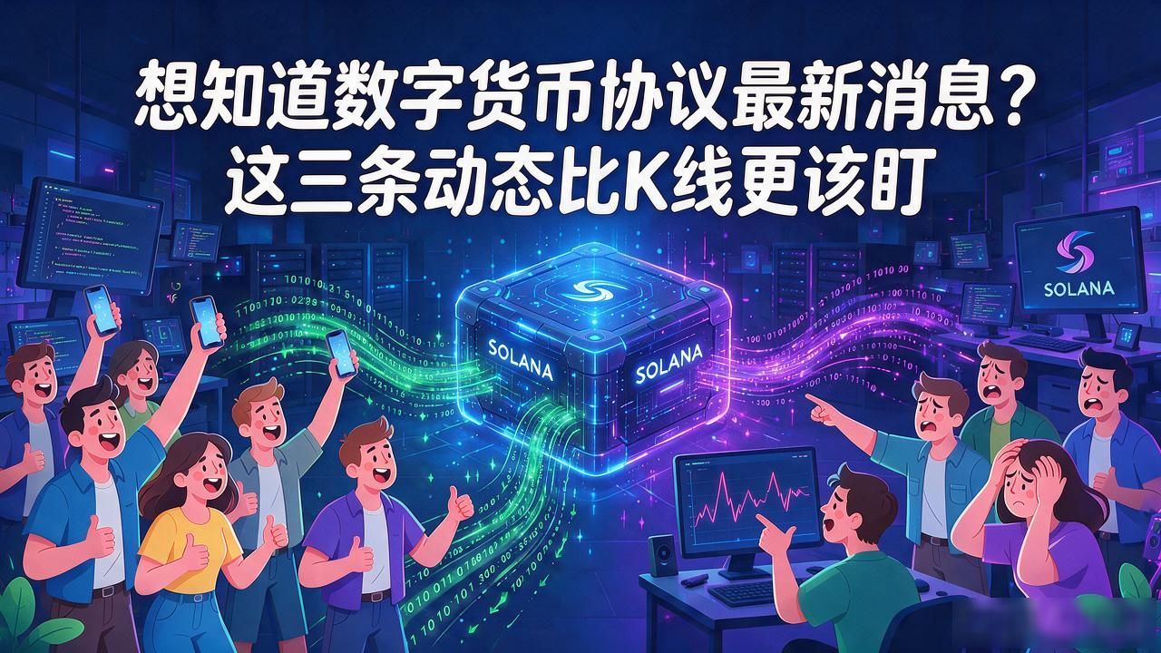 想知道数字货币协议最新消息？这三条动态比K线更该盯