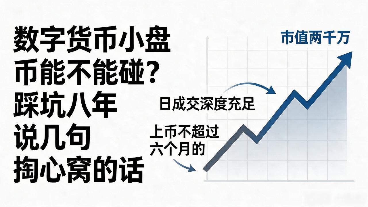 数字货币小盘币能不能碰？踩坑八年说几句掏心窝的话