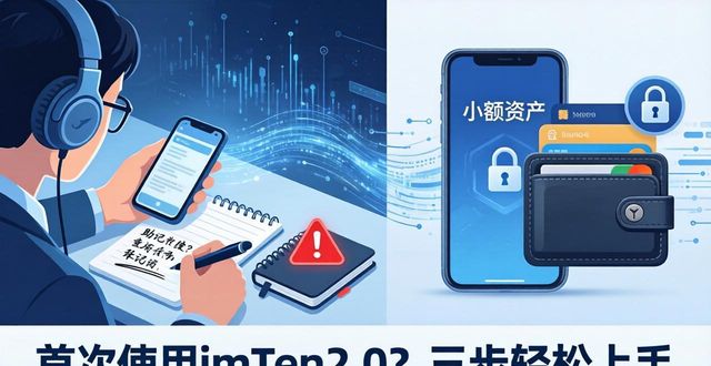 首次使用imToken2.0？三步轻松上手