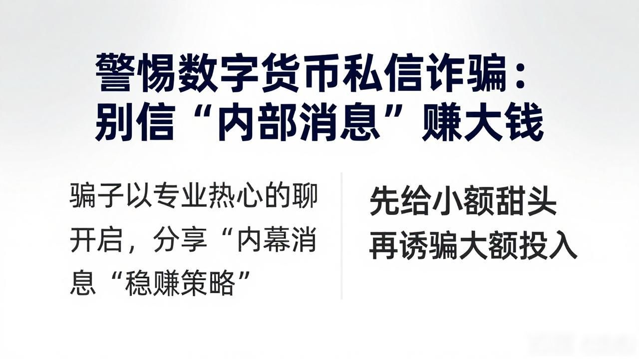 社交软件加密货币诈骗_数字货币私人私信诈骗_加密货币领域诈骗手段