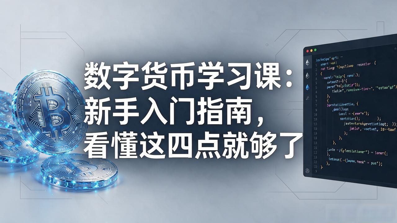 数字货币新手入门基础知识_数字货币学习课_区块链基础概念学习
