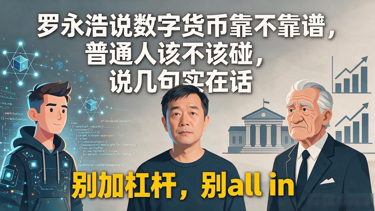 罗永浩说数字货币靠不靠谱，普通人该不该碰，说几句实在话