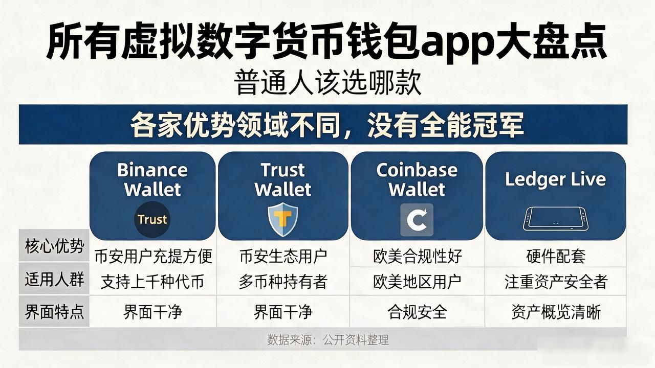 所有虚拟数字货币钱包app大盘点，普通人该选哪款
