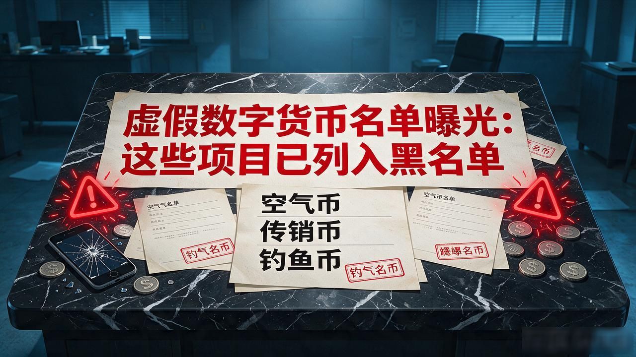 虚假数字货币名单曝光：这些项目已列入黑名单