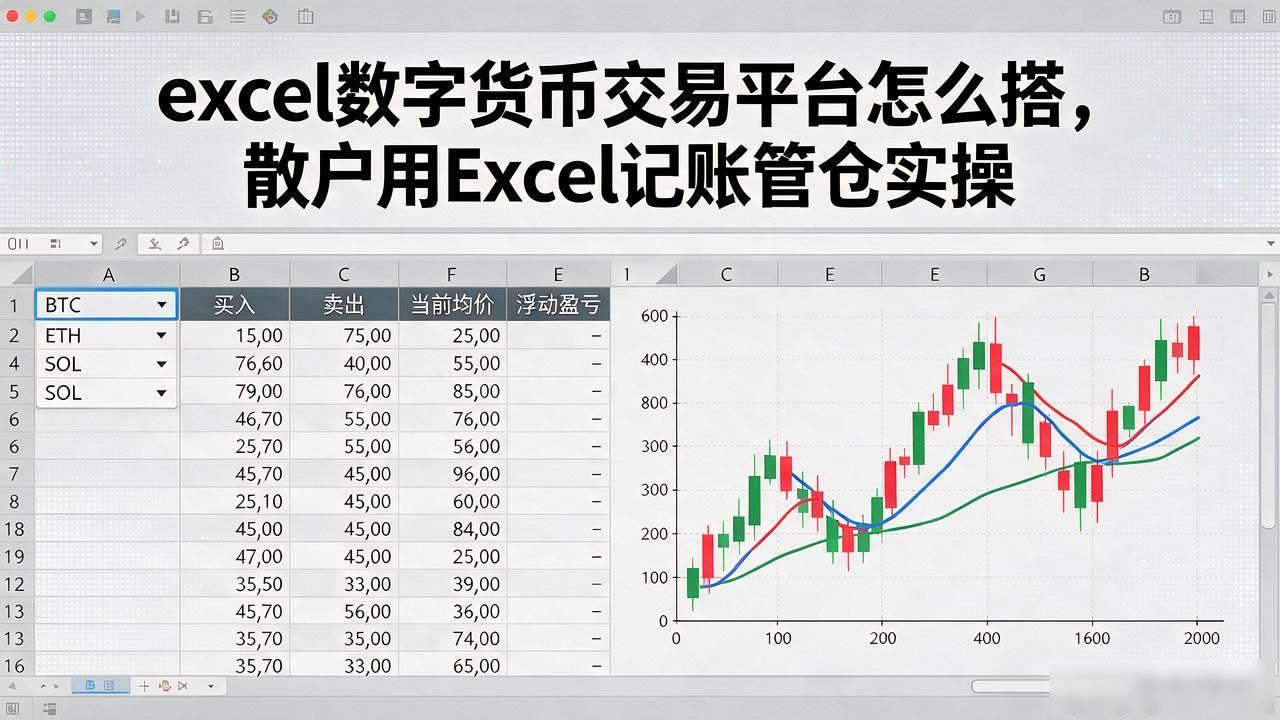 持仓盈亏跟踪表_excel数字货币交易平台_数字货币Excel管理