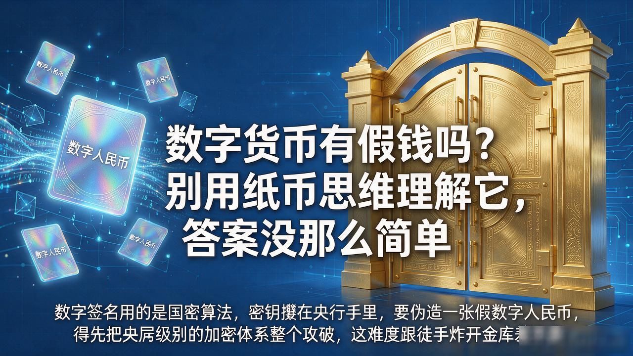 数字货币有假钱吗？别用纸币思维理解它，答案没那么简单
